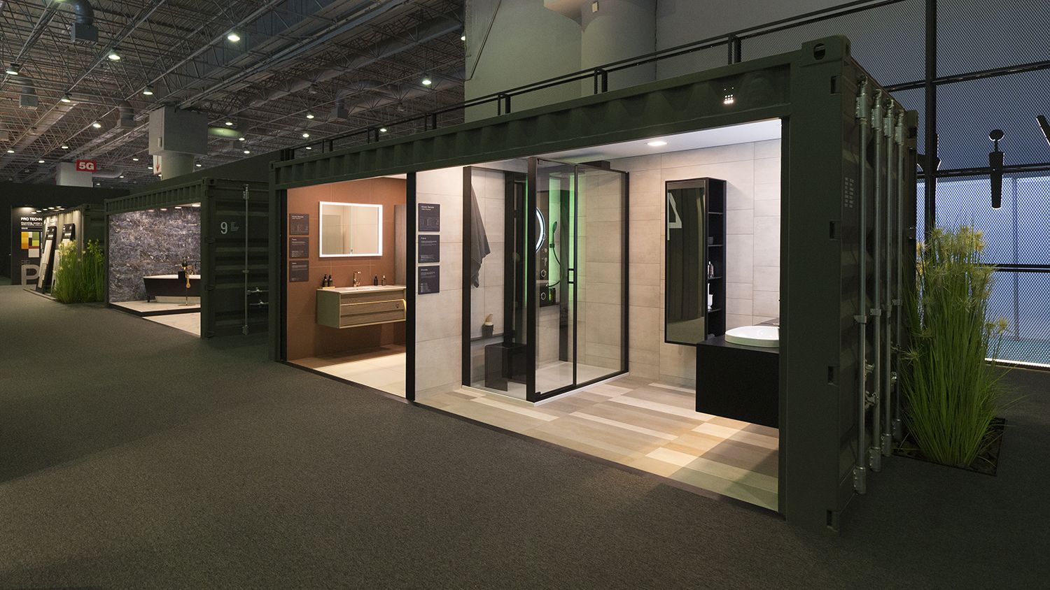 5 Ide Penggunaan Kontainer Pintu Samping Jadi Konstruksi Modern 7 booth container for exhibition