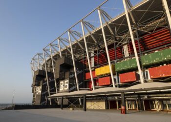 stadium 974, fifa world cup 2022, fifa, qatar, stadium kontainer, kontainer bekas, brasil, korea utara, jepang