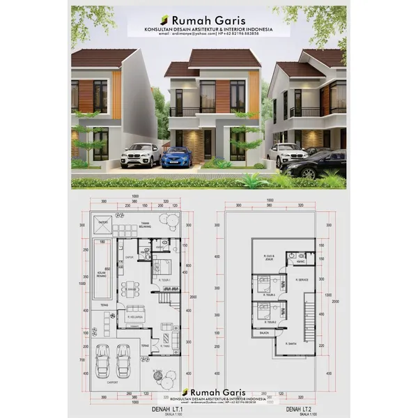 Bentuk Rumah Minimalis Modern 2 Kamar dan 3 Kamar Terbaru 4 Bentuk Rumah Minimalis 2 Lantai Kamar 3