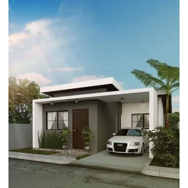 Desain Rumah Kotak Minimalis dan Modern dengan Fasad Elegan 5 Desain Rumah Kotak Minimalis 1 Lantai dengan Garasi Terbuka