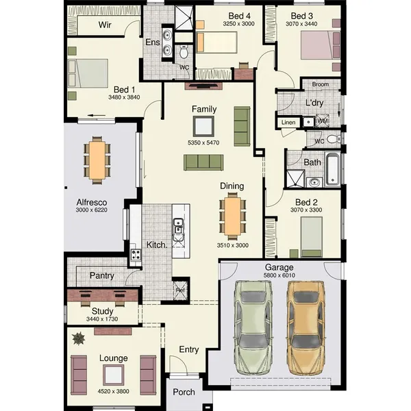 Desain Rumah Minimalis 1 Lantai yang Modern dan Inspiratif 3 Desain Rumah Minimalis Modern 1 Lantai 4 Kamar Tidur