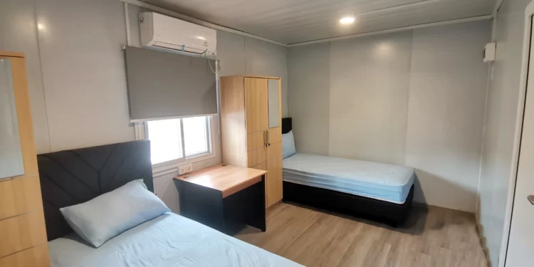 Desain Kamar Kontainer pada Bangunan Prefabrikasi Modular 1 Desain Kamar Kontainer Interior Bangunan Modular