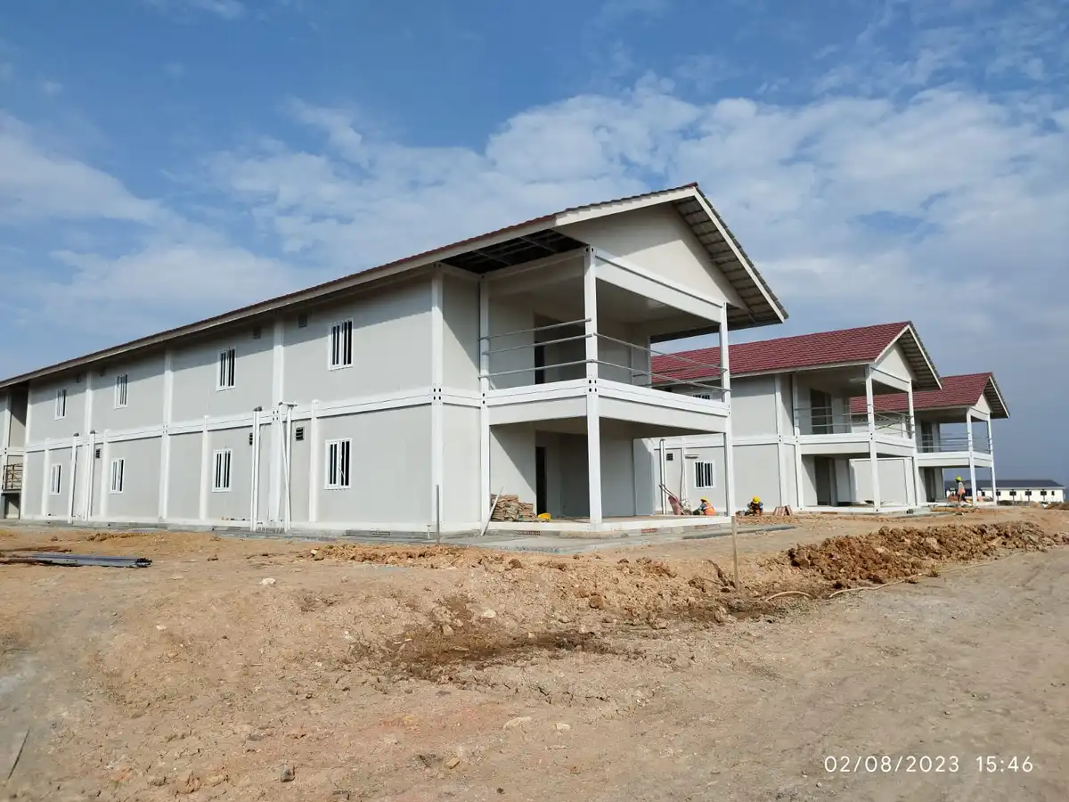 Staff Accommodation Using Modular Buildings for Living Quarters 7 Mess Pabrik dari Konstruksi Modular 1