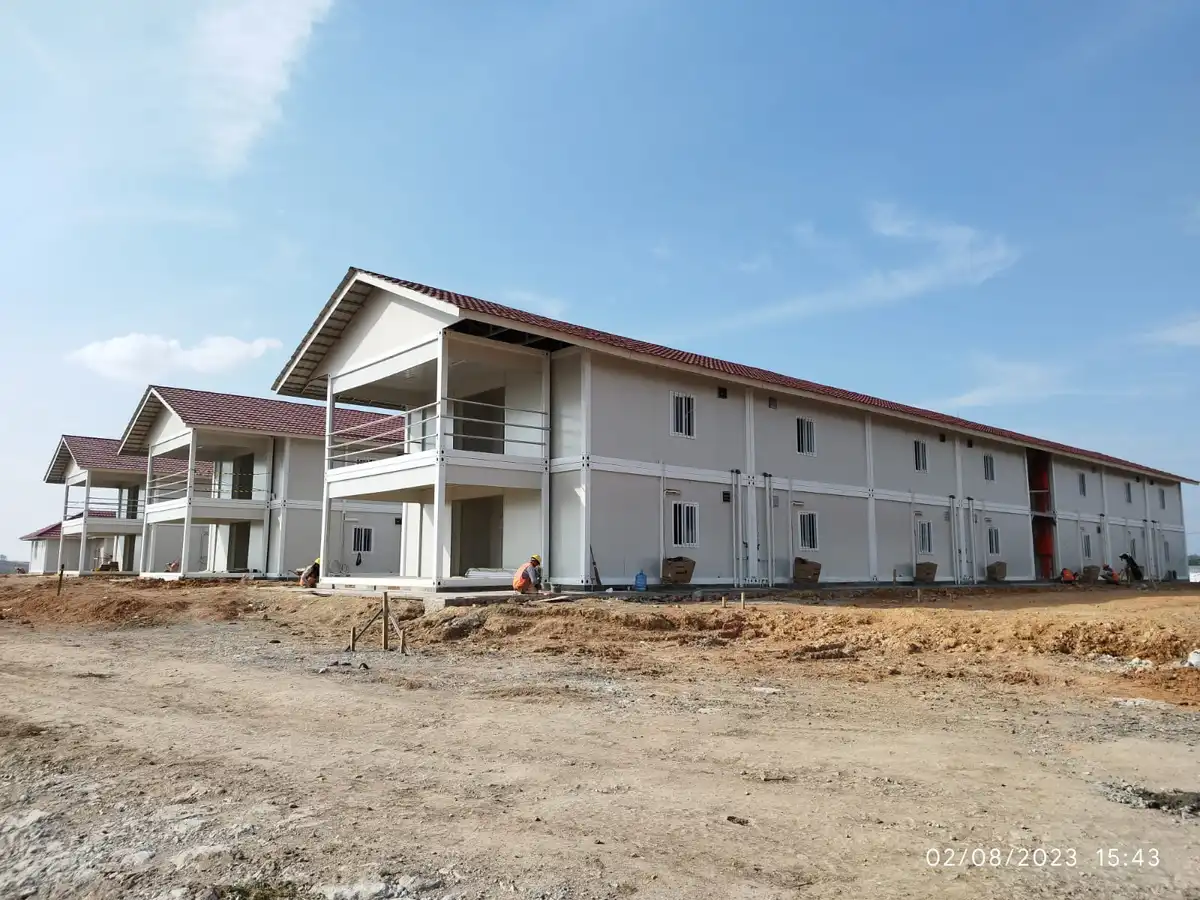 Staff Accommodation Using Modular Buildings for Living Quarters 6 Mess Pabrik dari Konstruksi Modular 2