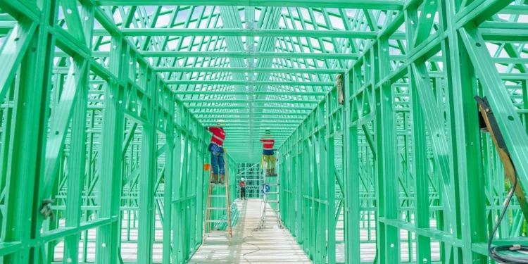 Steel Frame Building (Building with Steel Frame)