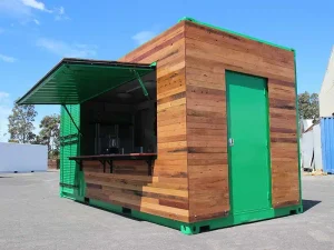 9 Desain Outlet Makanan Portable dari Kontainer 8 Desain Outlet Makanan, cafe container, booth container