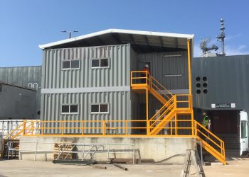 Desain Kantor 2 Lantai Minimalis dari Kontainer 