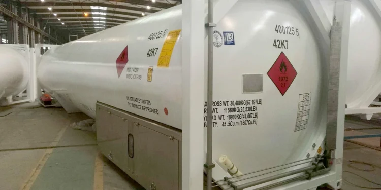 ISO Tank Container T75 40 Feet sebagai Tangki Oksigen Cair