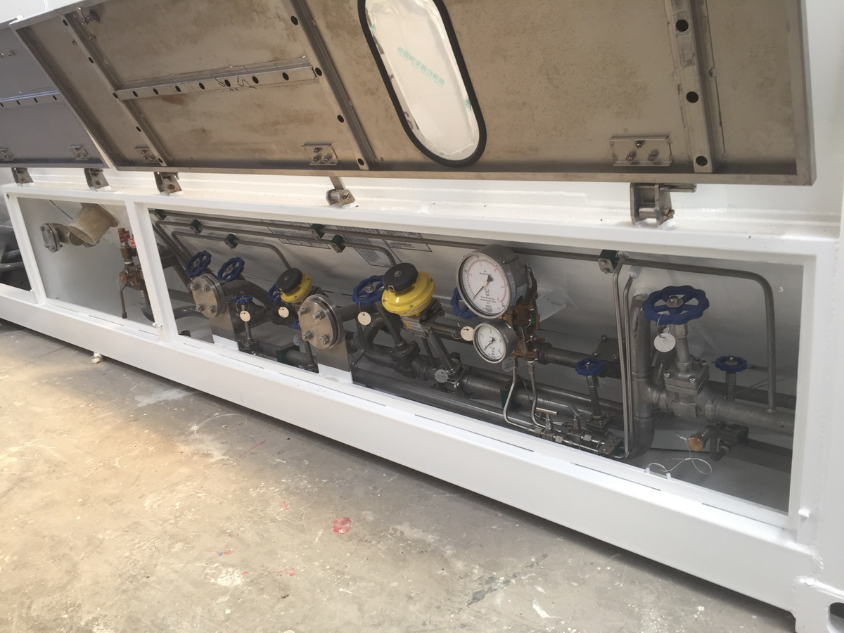 Tangki Nitrogen Cair dari ISO Tank untuk Pengangkutan 4 T75 CRYOGENIC ISO TANK sebagai Tangki Nitrogen Cair 3