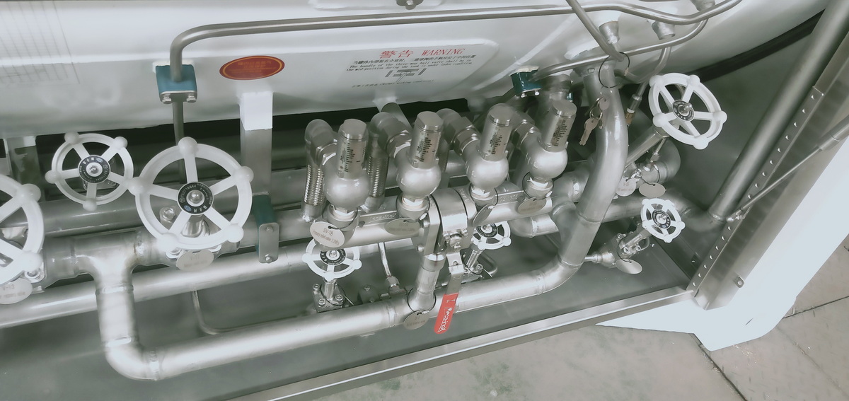 Tangki Nitrogen Cair dari ISO Tank untuk Pengangkutan 6 T75 CRYOGENIC ISO TANK sebagai Tangki Nitrogen Cair 5