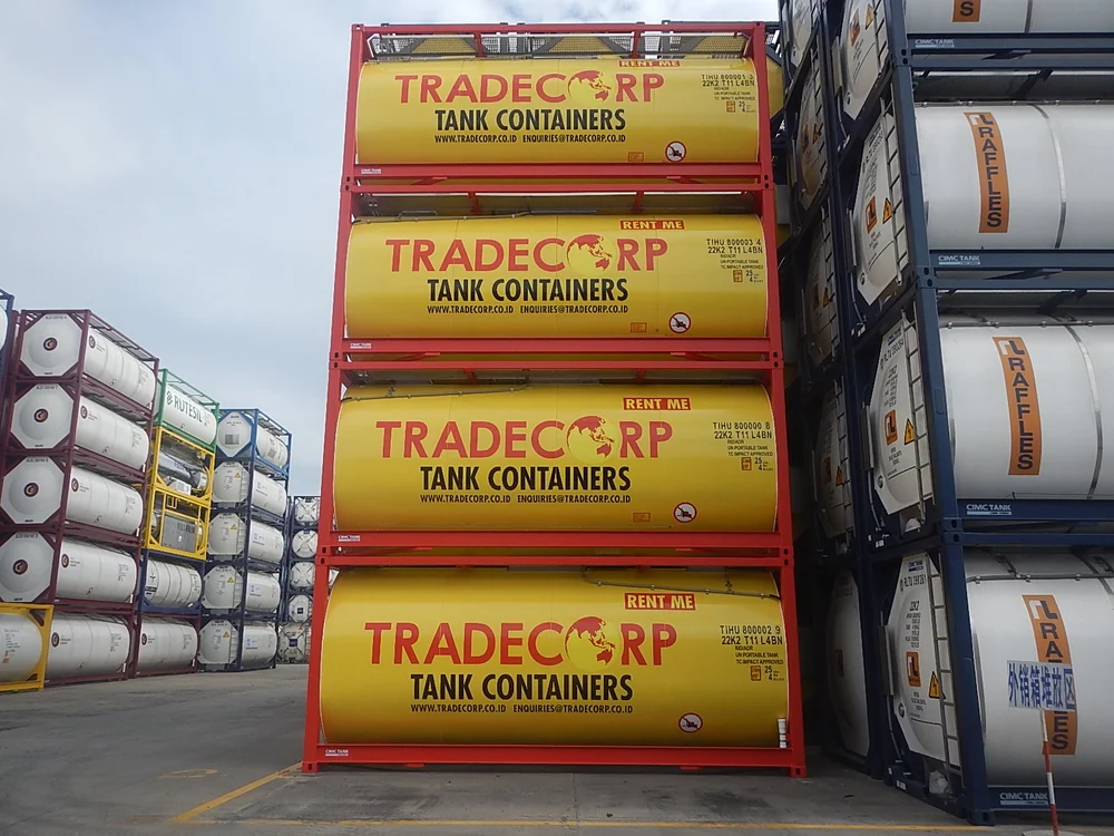 Tangki CPO dari ISO Tank Container untuk Angkut Minyak Sawit 6 Tangki CPO dari ISO Tank Container 5