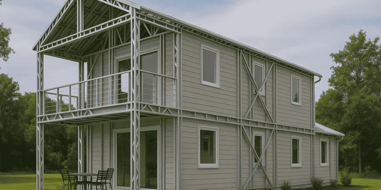 Steel Frame Home Designs: Hunian Modern di Tengah Alam 1 Steel Frame Home Designs Hunian Modern di Tengah Alam