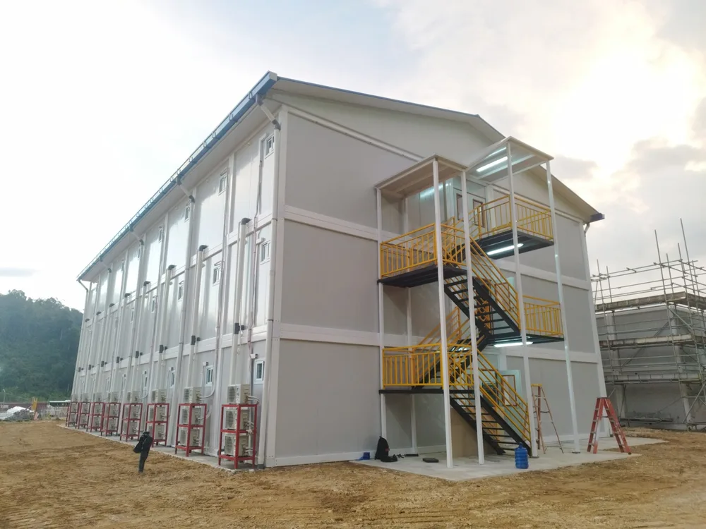 Mining Site Dormitory: Modular, Container, & RapidFrame Steel 2 Ruang Kelas Modern Kelas Portabel Opsi Bangunan Sekolah Modular