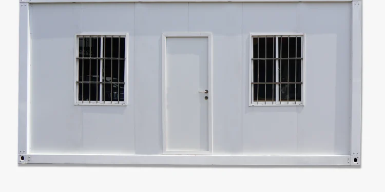 Mobile Site Office Built from Containers & Modular Construction 6 Demountable Office Prefabricated Modular Office Unit 1