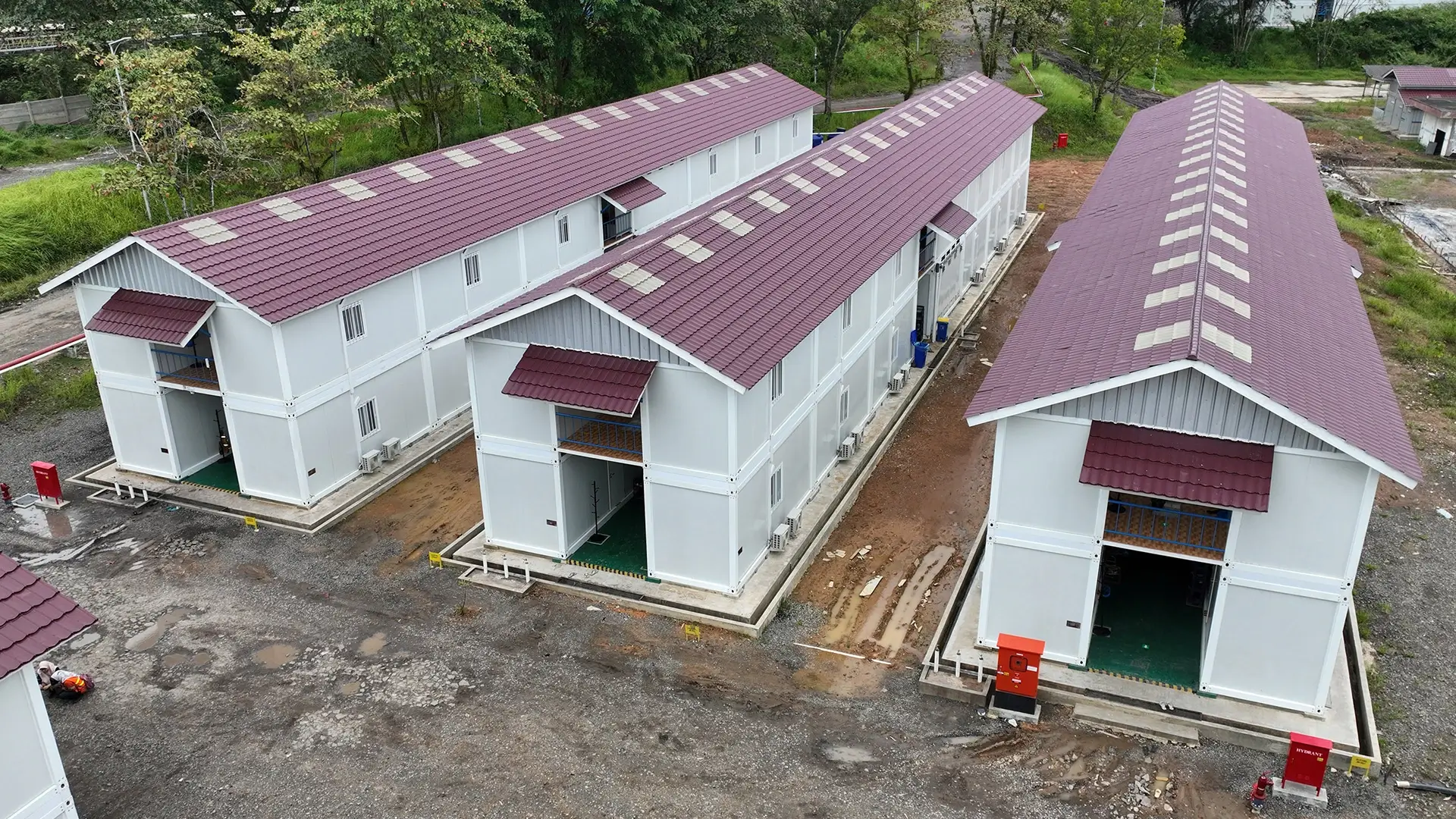 Dormitory Design with a Modular Building Concept for Workers 2 Detachable Container House - Mess