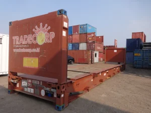 20ft Shipping Container for Sale, Best Price and Variety 6 flat rack, flat rack container