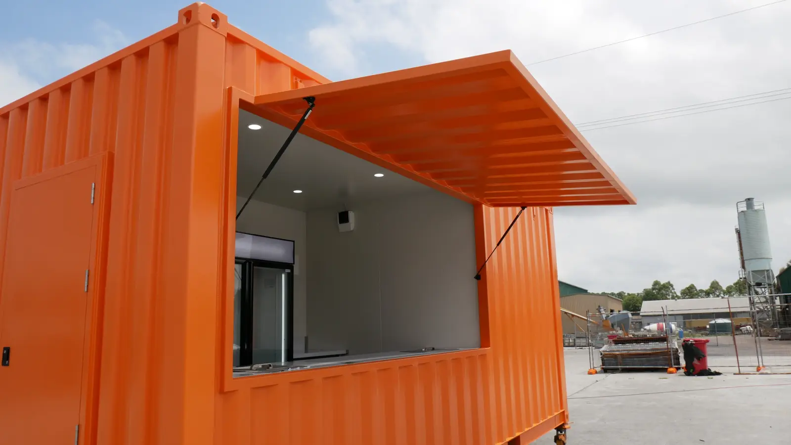 Instagrammable Outdoor Cafe Design Using Modified Containers 29 Container Bar With Cool Room 2