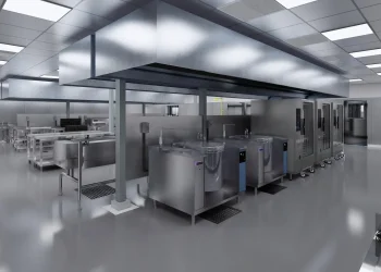 Layout Dapur Catering Rangka Baja RapidFrame 2