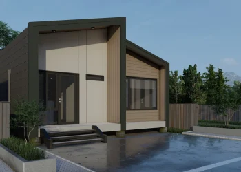 Desain Rumah Villa Minimalis Modern Konstruksi RapidFrame 1