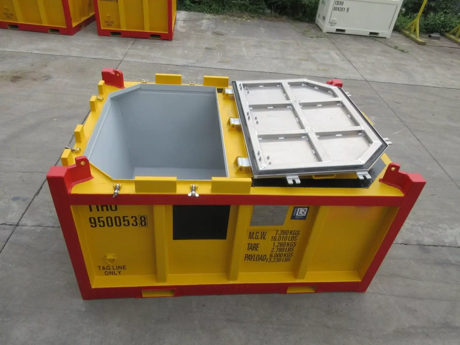 Offshore DNV Container: Jenis, Spesifikasi, Bedanya dengan ISO 2 DNV Offshore Container Mud Skip Ukuran 7’10” x 5’7” x 4’2” Open-top-view