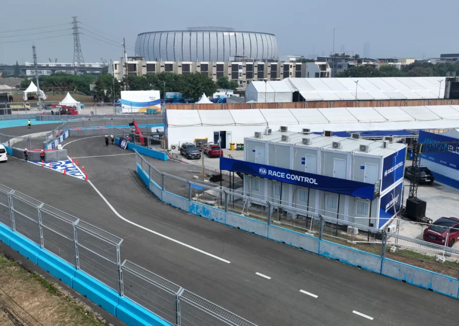 Bangunan Modular di Formula E 2023 Jakarta