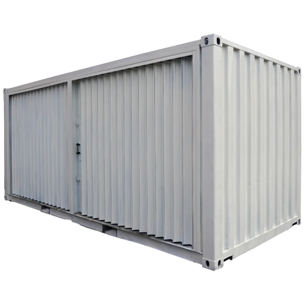 Store Container 20 Feet (White) Front View